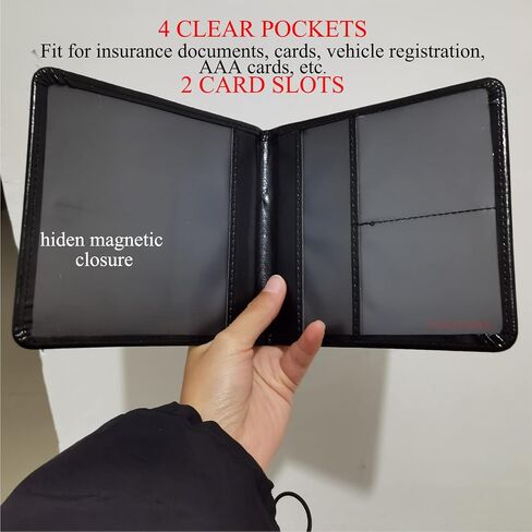 Bling Rhinestone Artificial Diamond Car Registration and Insurance Document Holder, Glitter Car Essentials Glove Box Organizer Compartment Bling Silver, Medium in Kuwait
