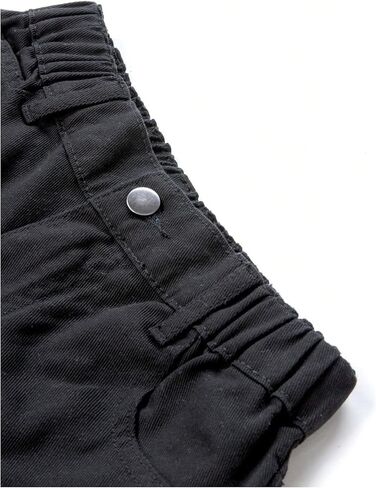 Girl's Bow Graphic Wide Leg Jeans Elastic High Waisted Denim Pants with Pockets in Saudi Arabia