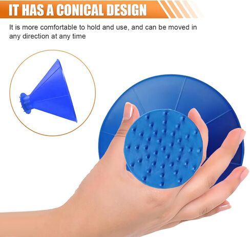 2PCS Magical Ice Scrapers for Car, 2 in 1 Round Snow Scraper for Car, Cone Windshield Ice Scraper with Funnel, Winter Car Snow Removal Accessories for Car, Bus, Truck, SUV (Green) in Kuwait
