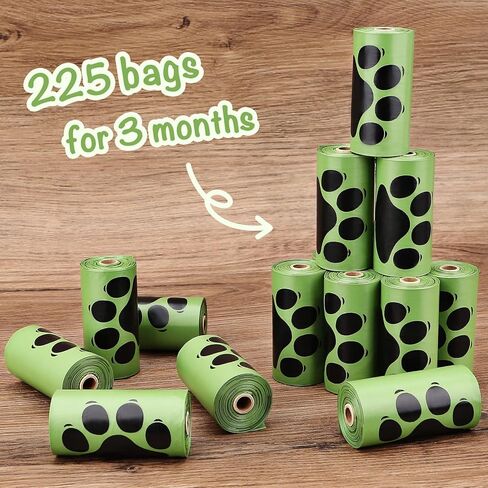 PobbY Dog Poop Bag 540 Count, Scent Free, Heavy Duty, Leakproof, Easy to Use, Eco Friendly in Kuwait