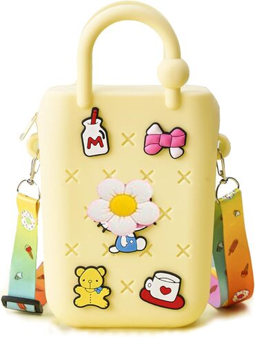 Crossbody Tote Bag with Adjustable Shoulder Strap, Handbag with Zipper Cute Mini Anime Coin Wallet Purse in Saudi Arabia