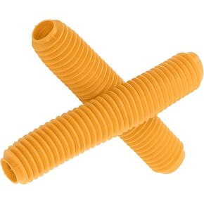 Shock Absorber Dust Cover, Pair Motorcycle Front Fork Shock Boots Dust Cover Rubber RM125 DR250 DRZ400 400(Yellow)