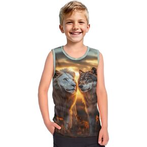 WELLFLYHOM Boys Sleeveless Tank Tops 0-6 T Kids Undershirts Summer Casual Tees Top for Sports Beach