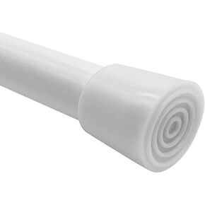 Small Short Tension Rod, 1Pack 30 to 42 Inches Rust-Resistance Spring Adjustable Rods, White