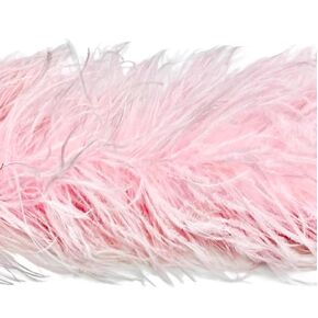 Ostrich Feather Boas – 2yards 2ply Long Boas for Party, DIY Production, Ostrich Feather Fringe Trimmings for Clothing accessories (White)