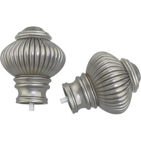 2PCS Roman Rod Decorative Header Curtain Rod End 5/8 inch Diameter Plastic Roman Rod Curtain Header Small Decorative Curtain Rod Accessories For Office Living Room Bedroom Bathroom