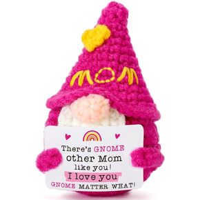 Dad Gifts Fathers Birthday - Handmade Knitted Gnome Funny Gift for Father's Day Birthday Christmas, Cute Gnome for Father Papa Present from Daughter Son, I Love You Gnome Matter What