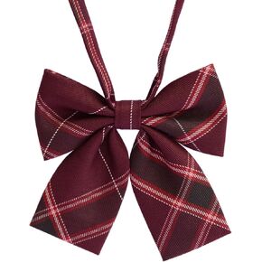 Women's Classic Plaid Bow Tie Adjustable Pre-Tied Bowtie in Saudi Arabia