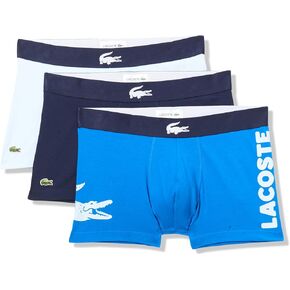 Lacoste Men Cotton Cotton Strend Big Croc Prink ، 3 packs