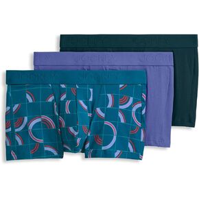 Jockey Men's Chafe Proof Pouch Cotton Stretch 3" Trunk - 3 Pack