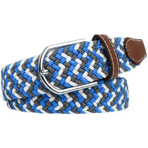 Multicolored Stretch Woven Golf Belt Perfect for Golf, Casual and Sports Attire Elastic Braided Belt for Men and Women