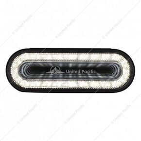 UP 36837 24 LED 6" Oval Mirage Back up Light White Led/Clr