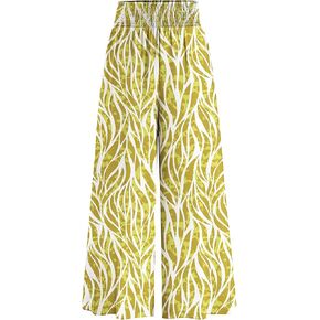 PRETTYGARDEN Women's 2025 Summer Flowy Wide Leg Palazzo Pants Dressy Casual Elastic High Waisted Pockets Boho Beach Trousers