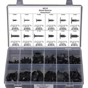 168 Piece Shield Retainer Assortment