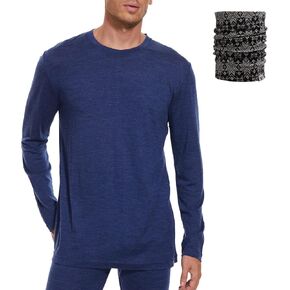 Merinnovation Merino Wool Base Base Mens 100 ٪ Merino Wool Dorts for Men Where Interny Indial Ls Thirt Light ، Midweight Light