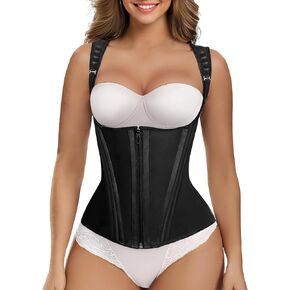 مدرب الخصر للسيدات في ShaperX Concher Concher Corset مع سوستات وسنانير