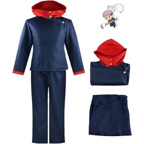 الأنيمي الرياضي معطف Cosplay Costume Adult Money Slizer Zipper Jacket Jacket stacks (Blue-02 ، L)