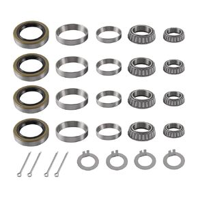 مجموعات محمل عجلة محور المقطورة L68149/L68111 L44649/L44610 شحوم SEAL 171255TB 10-19 I.D. 1.719 '' لمحاور ez-lube 3500 رطل و #84 المغزل (مجموعة من 4)
