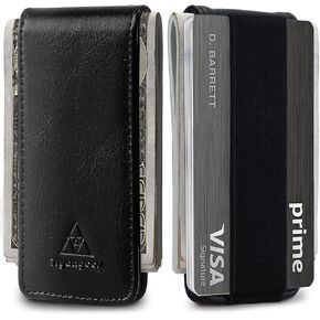Magnetic Money Clip for Men Leather Money Clip with elastic band Slim Money Clip Holds 5 credit card and10 Bills in Saudi Arabia