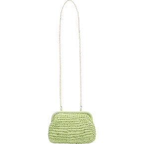 Straw Bag for Women Straw Clutch Purse Summer Beach Bag Woven Shoulder Crossbody Bag