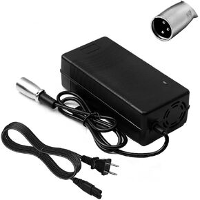 24V 5A 3-Pin Male XLR Connector Battery Charger for Wheelchair, Pride Mobility, Jazzy Power Chair, Electric Bike, Drive Medical, Rascal 200T/500T/301 PC (only for Lead Acid)