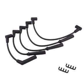 Ignition Spark Plug Wires x 5 Compatible with Dodge Dakota 96-02 & Jeep Wrangler 91-02, Cherokee 91-00, Comanche 91-92, TJ 97-02 L4 2.5L Petrol