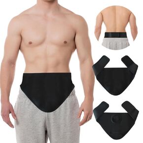 Ostomy Belt for Men & Women, Stealth Belt for Ostomy Bag, Ostomy Support Belt, Colostomy Ostomy Bag Covers for Sports and Daily Life, Ostomy Wrap Inner Pocket to Hold Ostomy Pouch (L)