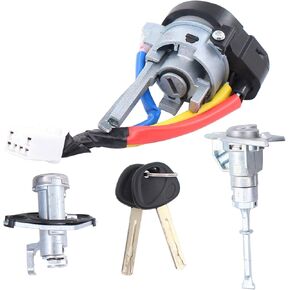 ApplianPar 3Pcs Front Left Door Lock Barrel Ignition Switch and Trunk Lock for Sonata 2009 2010 2011 2012 2013 2014