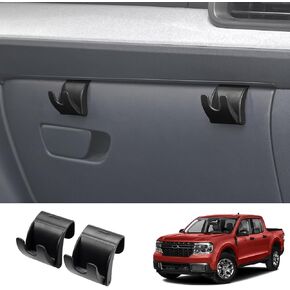 Mabett Glove Box Organizer Hooks for Ford Maverick 2022-2025 Accessories, Snap-in Organizer Storage Hook Clips for Hanging Luggage Bag Umbrella Grocery Bag (Hooks)