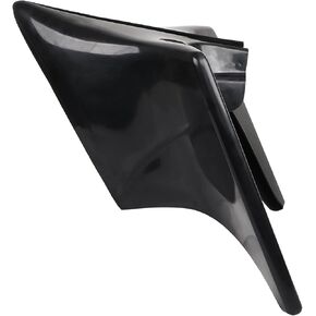 Vivid Black Stretched Side Covers Extended Panels Fit for Harley Touring Road Glide Road King Street Glide Electra Glide Classic FLHTC Ultra Classic FLHTCU 1997-2007
