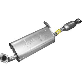 Walker Quiet-Flow SS 54361 Direct Fit Exhaust Muffler Assembly 2" Inlet (OD) 2" Outlet (OD) for Isuzu Trooper