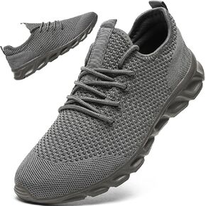Linenghs Mens Running Shoes Tennis Gym Sneakers Casual Slip On Walking Lightweight Athletic Workout Breathable Fashion Sports Shoes