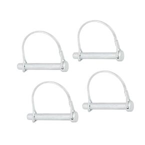 4pcs 2.76" x 0.39" 70 x 10mm Arch D Shape Trailer Shaft Locking Pin Safety Coupler Pin for Car Boat Auto Replacement Parts