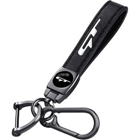 Leather Car Keychain - key holder for keychain,car key holder,keychain for key fob,key holder for Men and Women Family Present Car Accessories