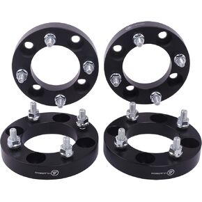 VLAOSCHI Black Forged ATV UTV 4x110 Wheel Spacers 1 Inch with 12x1.25 Studs Compatible with Yamaha Viking Wolverine YXZ1000R | CFMOTO ZForce 950 UForce 1000 - Pack of 4