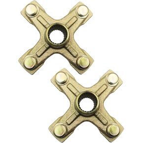 Rear Axle Wheel Hubs for Ya-ma-ha YFZ450X/Raptor/Warrior350-OE#1PE-F53K0-00-00- Gold Steel ATV Hubs-2pcs