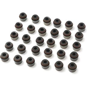 036109675A Set of 30 Valve Stem Seals (6mm) Engine Valve Stem Oil Seal Kit Compatible with AUDI Bentley CONTINENTAL BMW Brabus Dodge Infiniti Jeep Land Rover BENZ Porsche VW