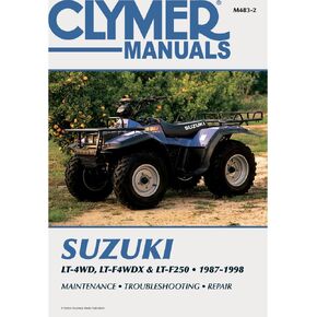 Clymer Suzuki LT-4WD ، LT-F4WDX & LT-F250 Quadrnner and King Quad (1987-1998)