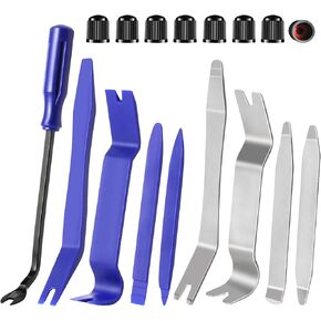 Wetado Auto Trim Removal Tool Kit, Car Door Audio Panel Trim Removal Set 17pcs