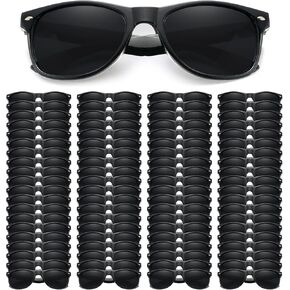 Pibupibu 80 Pack Wholesale White Black Sunglasses Bulk Comple للجنسين الحزب تفضلات الرجعية الثمانينات 90s النظارات للنساء الرجال