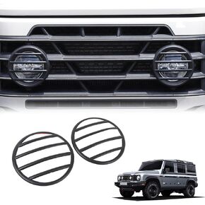 2pcs غطاء مصباح الضباب الأمامي متوافق مع INEOS GRENADIER 2020-2024 Matte Black Fog Fog Lamp