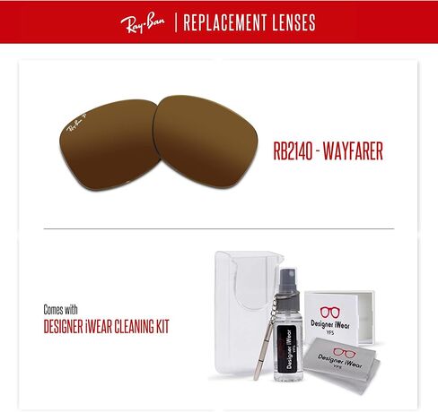 Original Wayfarer RB2140 Replacement Lenses For Men For Women + BUNDLE with Designer iWear Eyewear Kit in Saudi Arabia