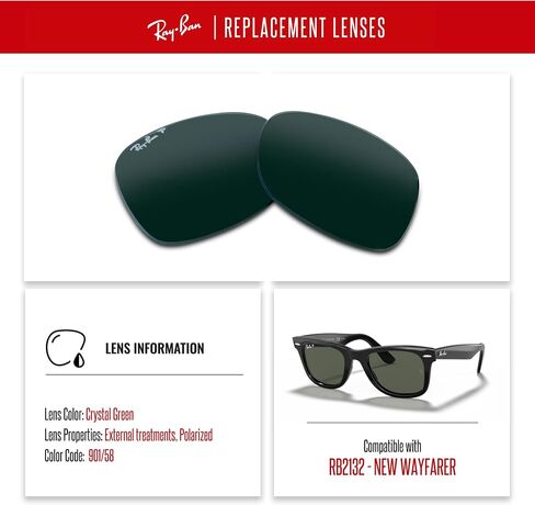Original Wayfarer RB2140 Replacement Lenses For Men For Women + BUNDLE with Designer iWear Eyewear Kit in Saudi Arabia