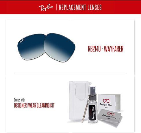 Original Wayfarer RB2140 Replacement Lenses For Men For Women + BUNDLE with Designer iWear Eyewear Kit in Saudi Arabia