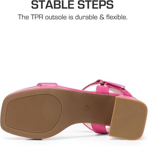 DREAM PAIRS Girls Sandals Open Toe Low Block Chunky Heels Sandals Party Dress Pumps Shoes for Little Big Kid in Saudi Arabia