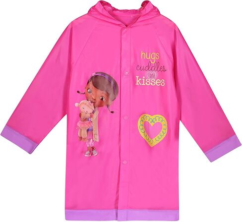 Disney Girls' Doc McStuffins (Stuffy Dragon) Hooded Rain Slicker in Saudi Arabia