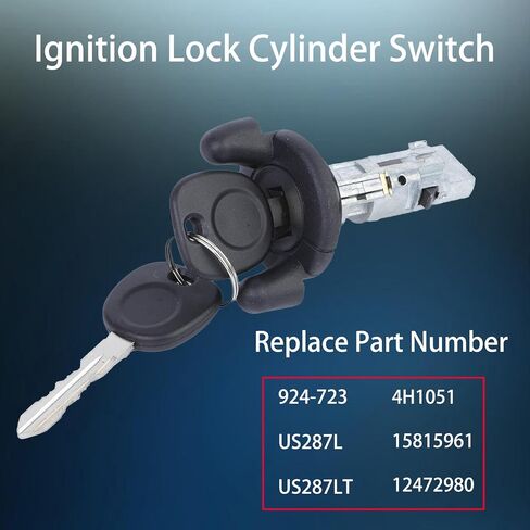 Ignition Lock Cylinder Switch with Keys Compatible with Chevy Silverado Suburban Tahoe 1999-2000, GMC Sierra Yukon 1999-2000, Cadillac Escalade 2002-2003 Replace#12472980, 15815961 in Saudi Arabia