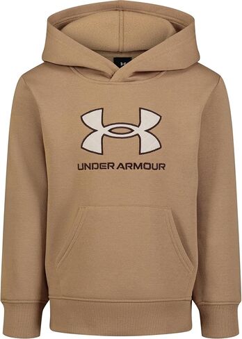 Under Armour UA RIVAL LOGO HOODIE, Horizon Blue/Quilt Logo, 4 in Kuwait