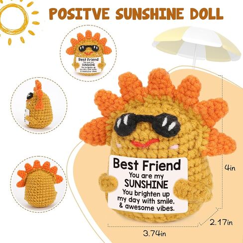 شكرا لك التقدير هدايا للنساء ، والكروشيه الملهمة للمعلمين زملاء العمل في العمل ممرضة الطبيب رئيس عيد ميلاد ، زخارف التقاعد التحفيزية لصديق ، ديكور أشعة الشمس البشرية in Kuwait