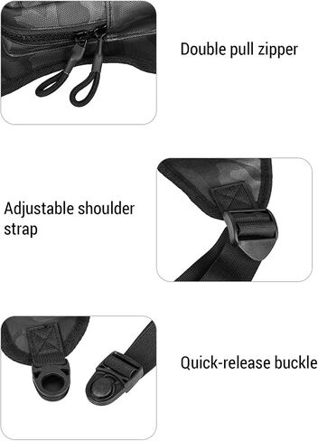 Outdoor Sports Chest Bag for Men, Water Resistant Lightweight EDC Front Running Vest Bag for Workouts Hiking Cycling in Saudi Arabia